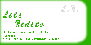 lili nedits business card